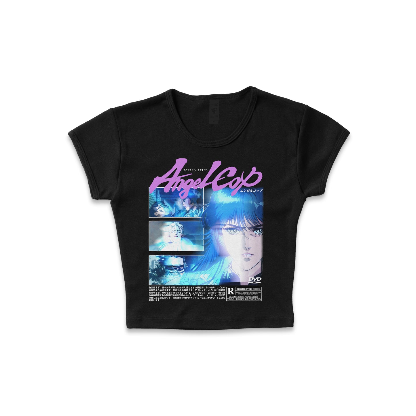 Angel Cop (1989) - LAA Baby Rib Crop Top