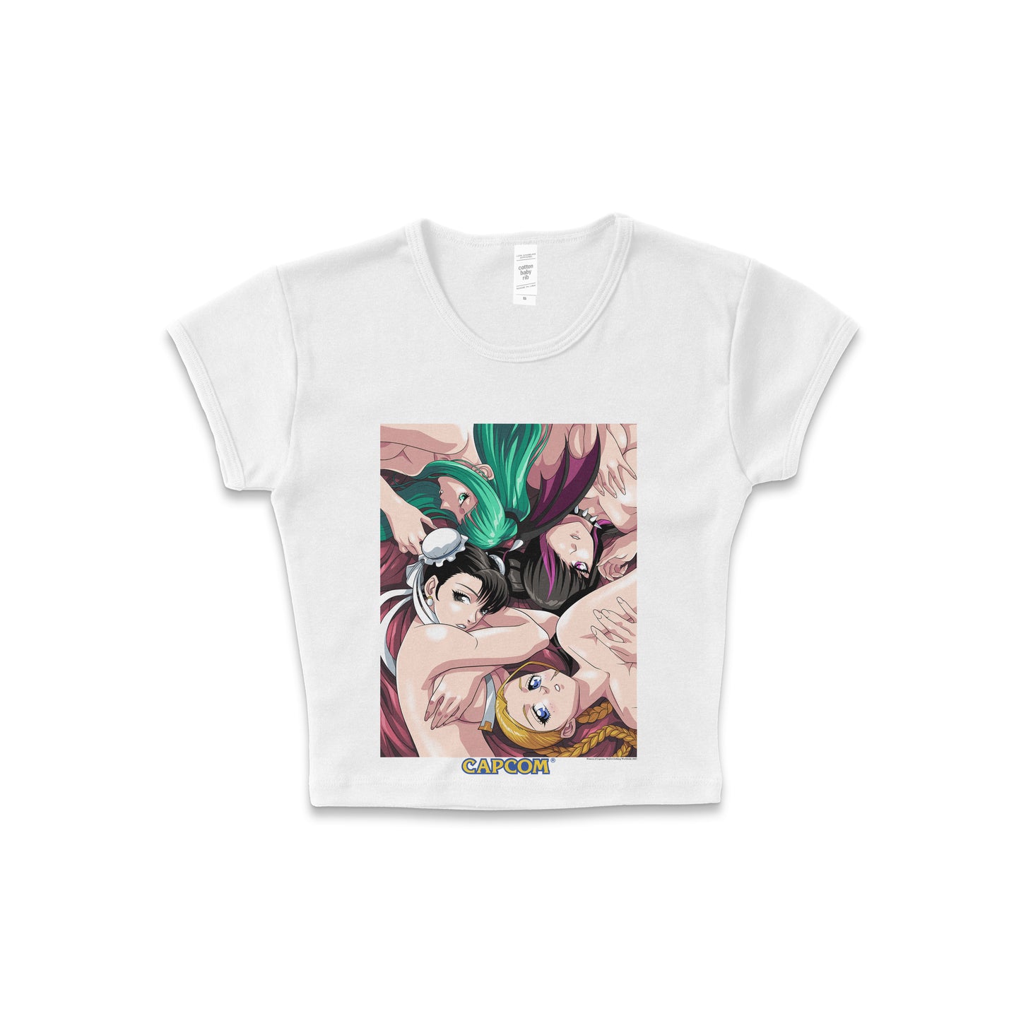 Women of Capcom - LAA Baby Rib Crop Top White *Limited*