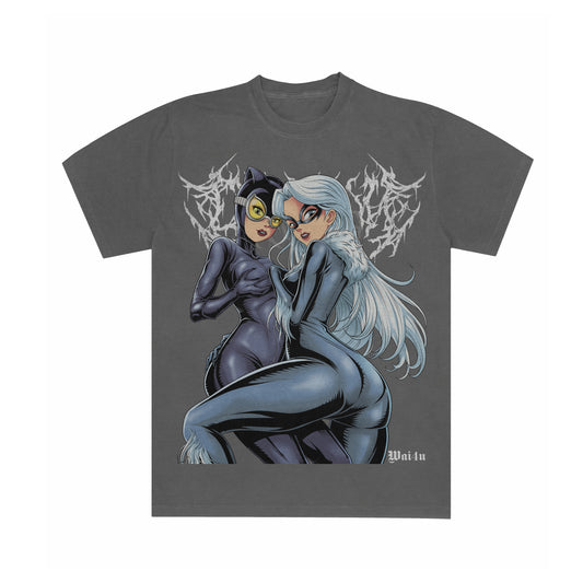 Catwoman & Black Cat "Catwomen" Metal - Tee