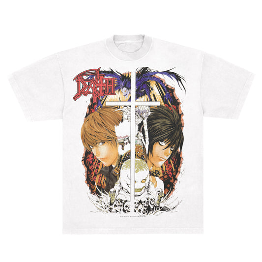Death x Death Note F&B print - LAA 1801 White *Limited*