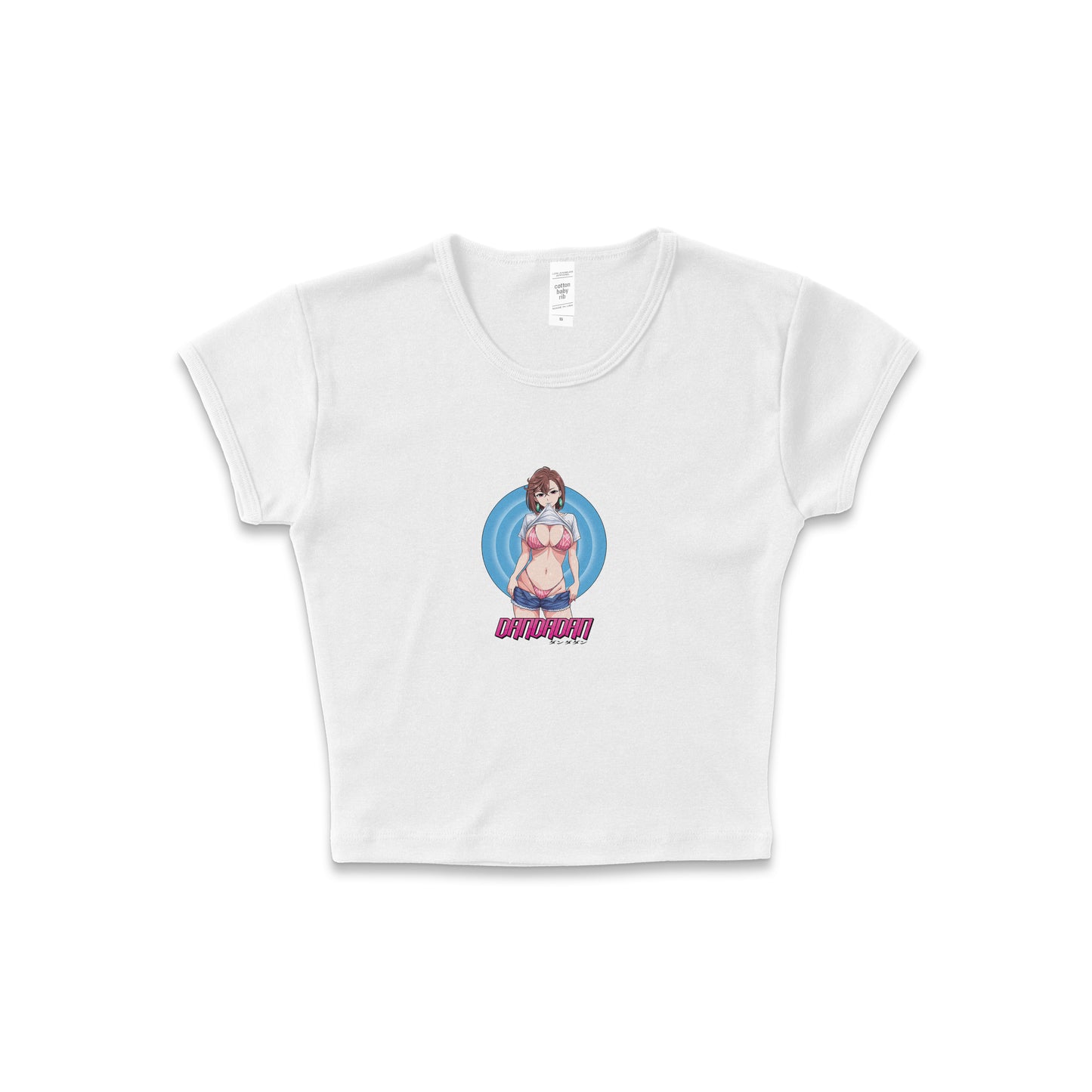 Dandadan Momo - LAA Baby Rib Crop Top White *limited*