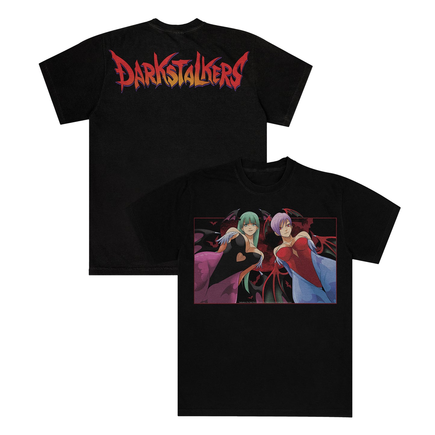 Darkstalkers: The Night Warriors F & B print - Tee