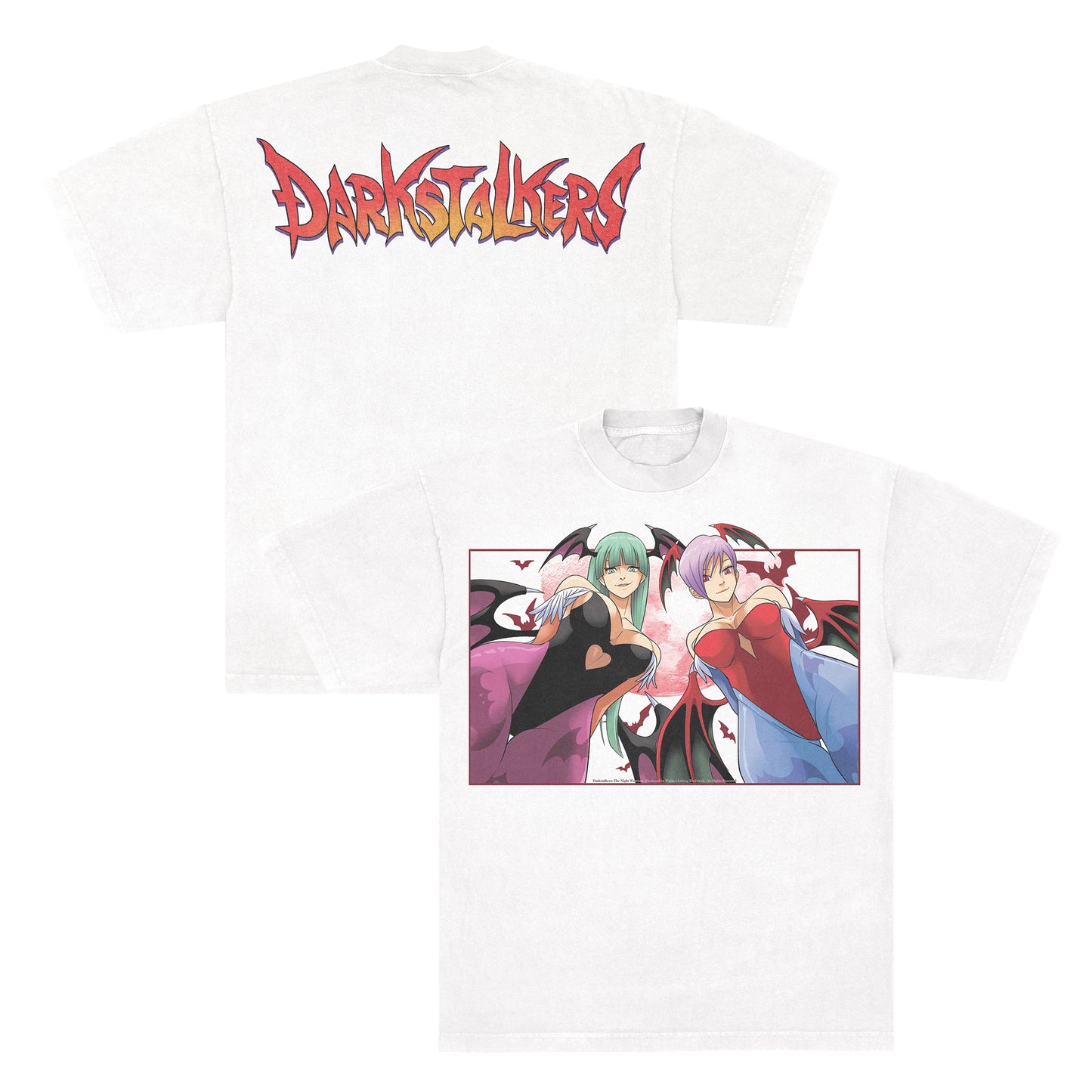 Darkstalkers: The Night Warriors F & B print - LAA 1801 White *Limited*