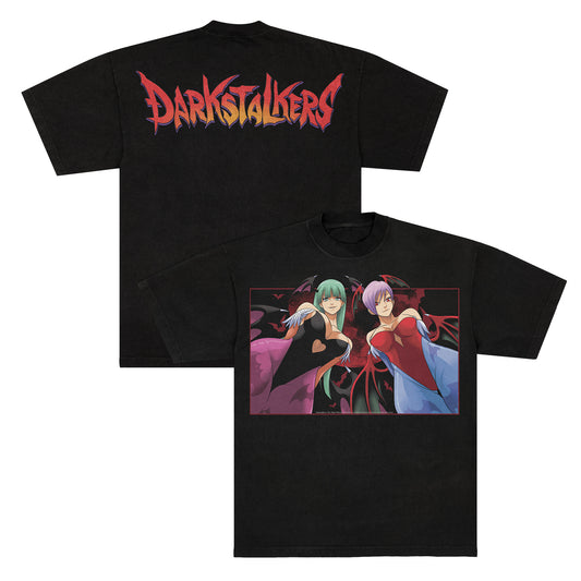 Darkstalkers: The Night Warriors F & B print - Tee