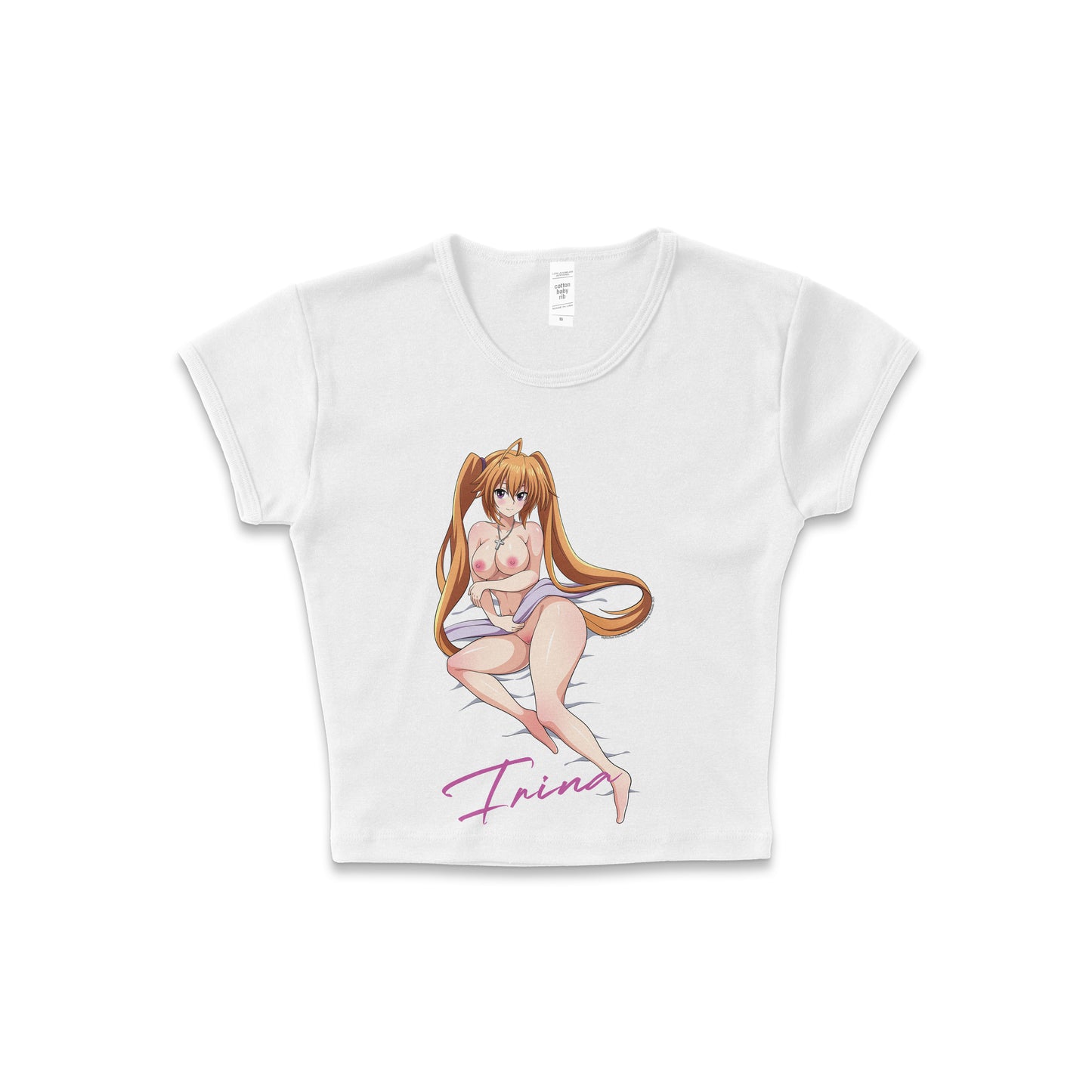 Highschool DXD Irina Shido *NSFW* - LAA Baby Rib Crop Top White *Limited*