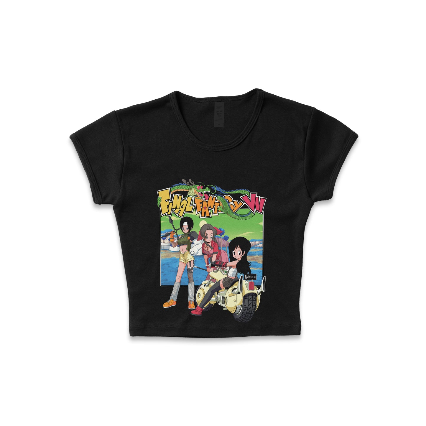 Final Fantasy VII x Dragonball - LAA Baby Rib Crop Top