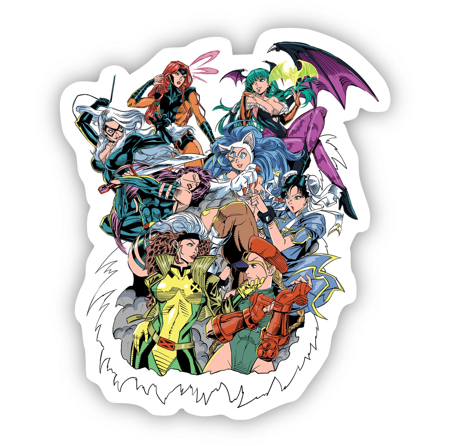 Marvel vs Capcom Ladies Sticker