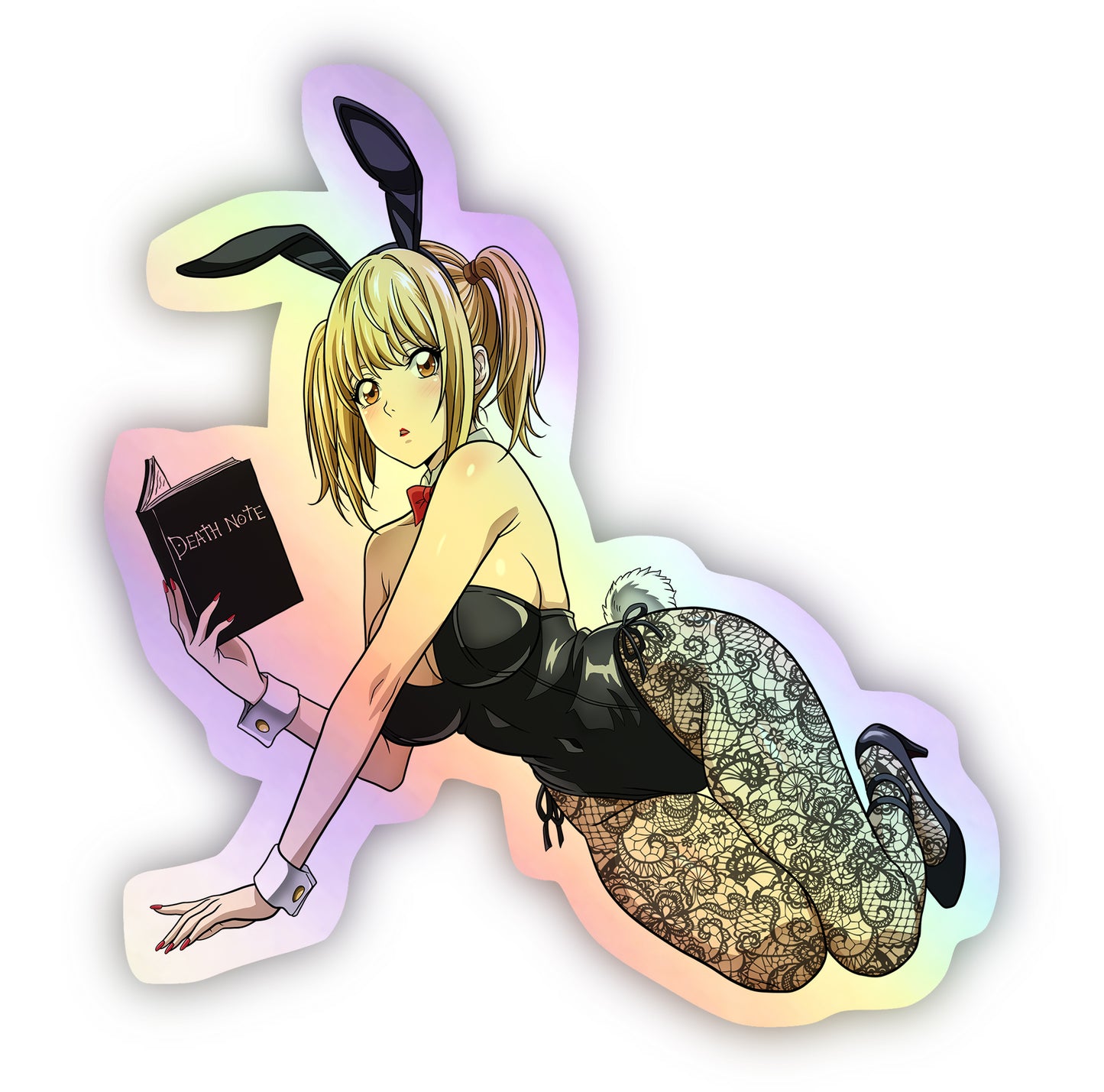 Death Note Bunny Misa Amane Stockings Holographic Sticker