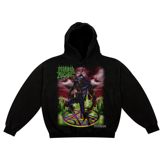 Morbid Angel x Evangelion "Domination" F&B print - Hoodie