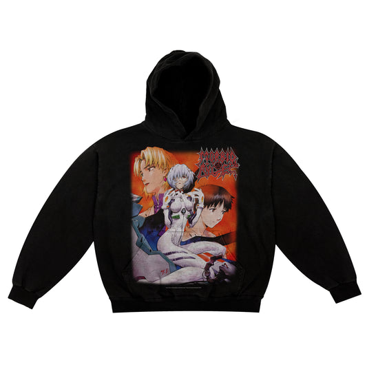 Morbid Angel x Evangelion "Tears" F&B print - Hoodie