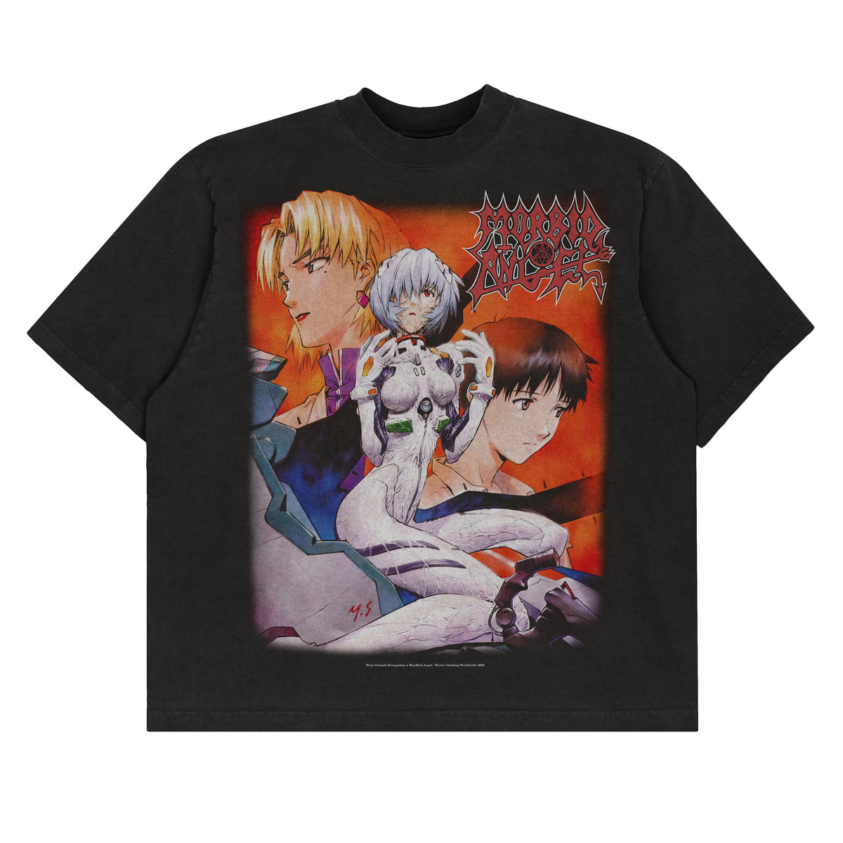 Morbid Angel x Evangelion "Tears" F&B print - Tee
