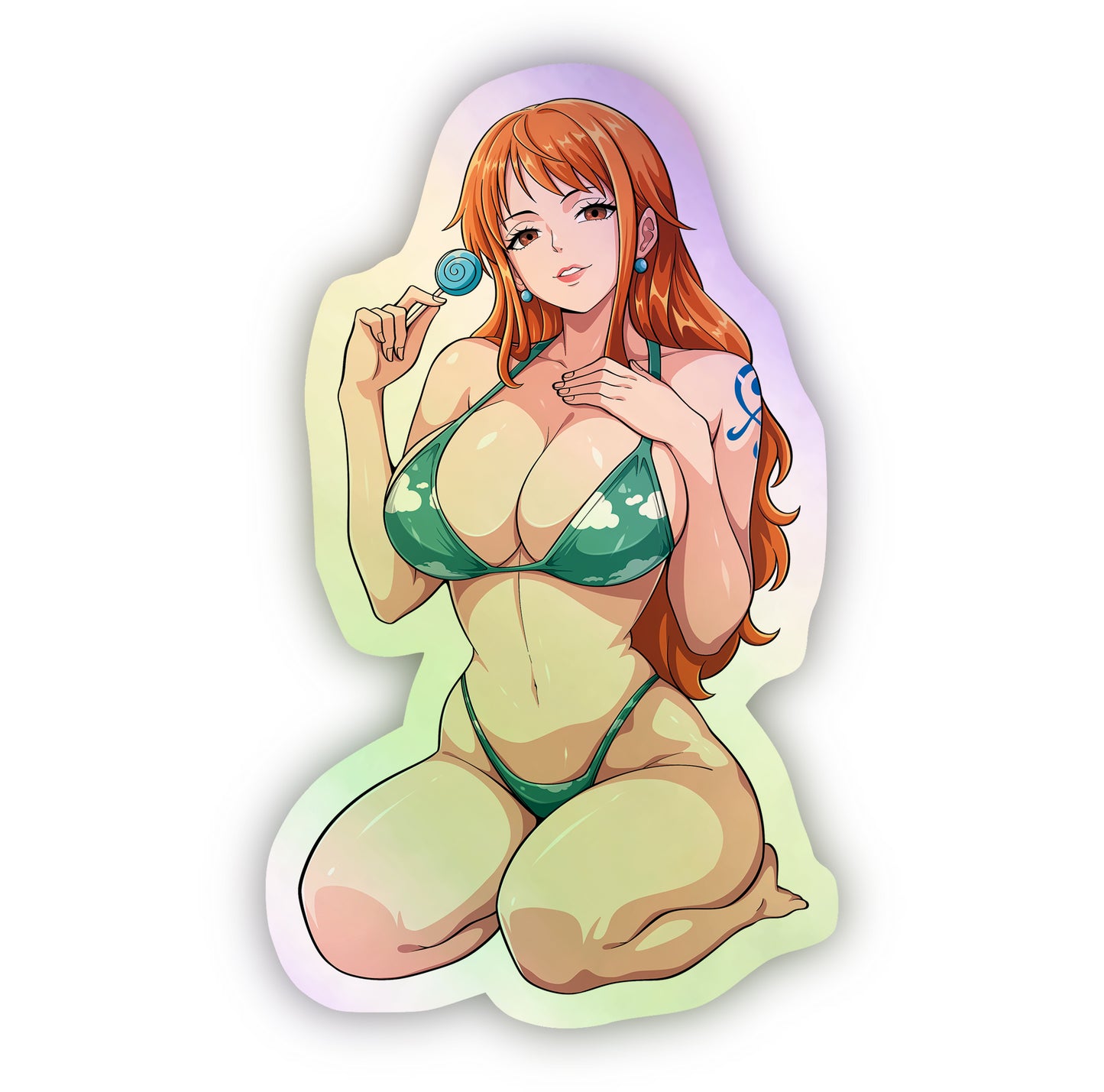 One Piece Nami Holographic Sticker