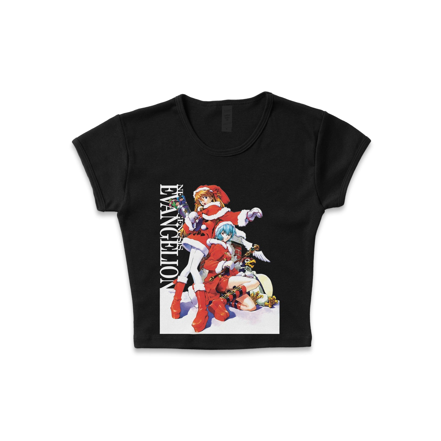 Neon Genesis Evangelion Christmas - LAA Baby Rib Crop Top