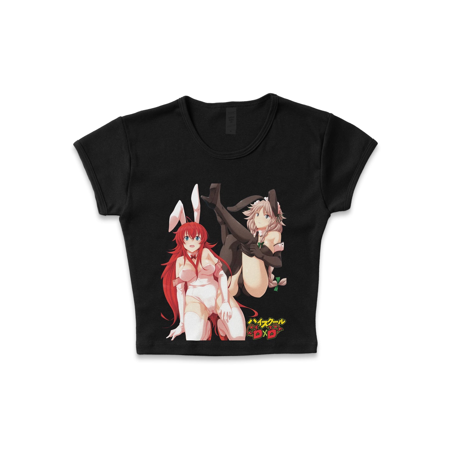 Highschool DXD Easter Bunnies - LAA Baby Rib Crop Top *limited*