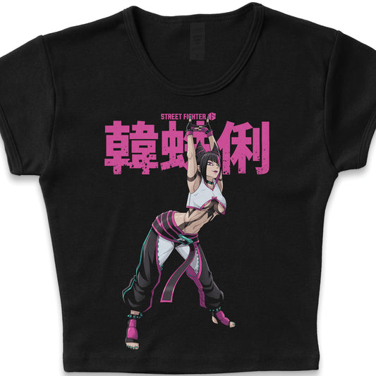 Street Fighter 6 Juri - LAA Baby Rib Crop Top
