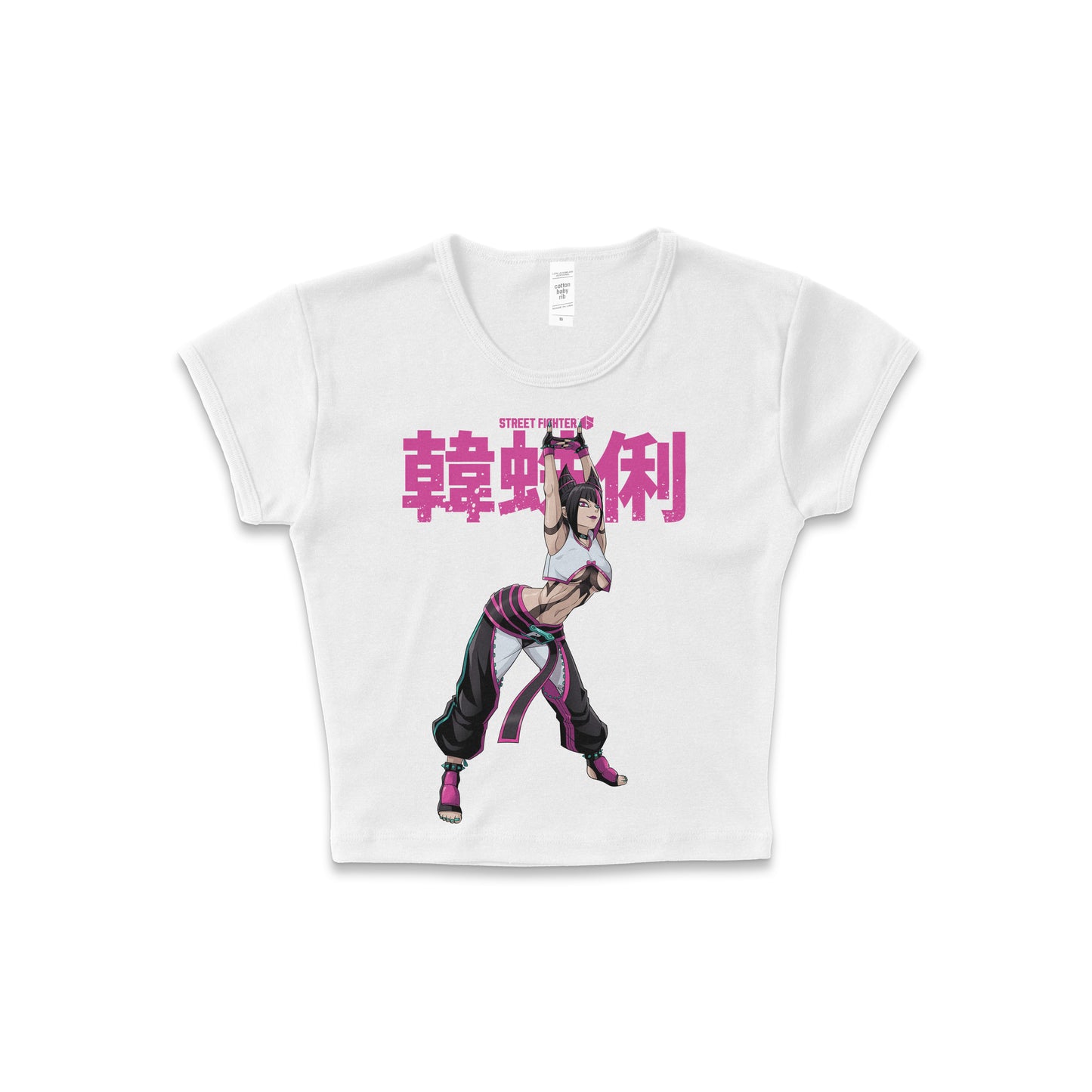 Street Fighter 6 Juri - LAA Baby Rib Crop Top
