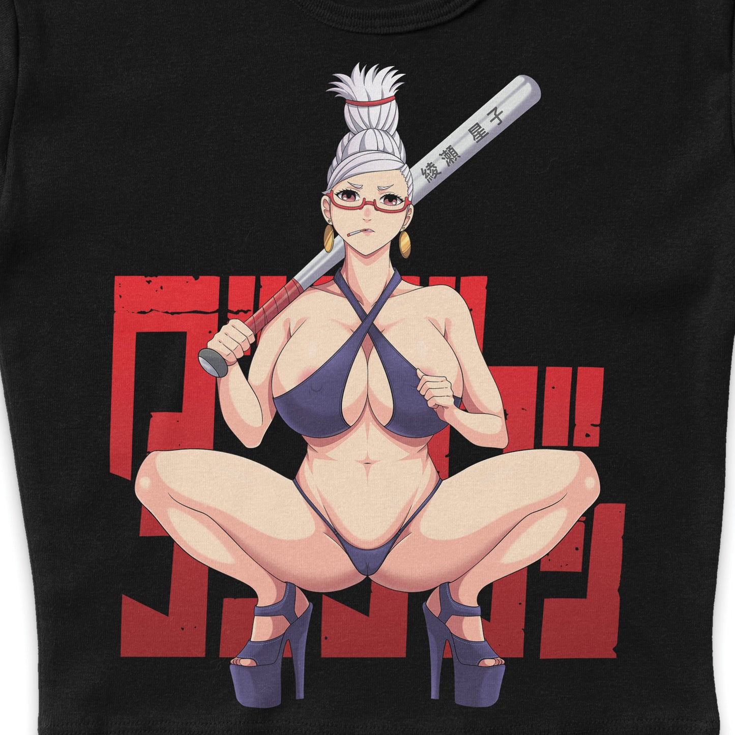 Dandadan Seiko's Super Naturals OG Logo - LAA Baby Rib Crop Top