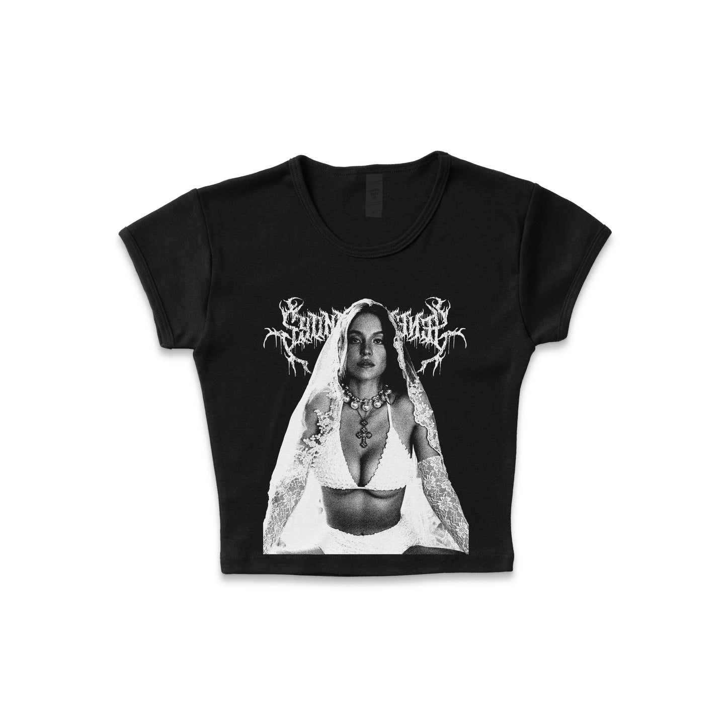 Sydney Sweeney Metal - LAA Baby Rib Crop Top