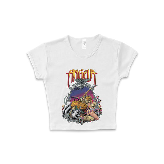 Angela Spawn - LAA Baby Rib Crop Top White *limited*