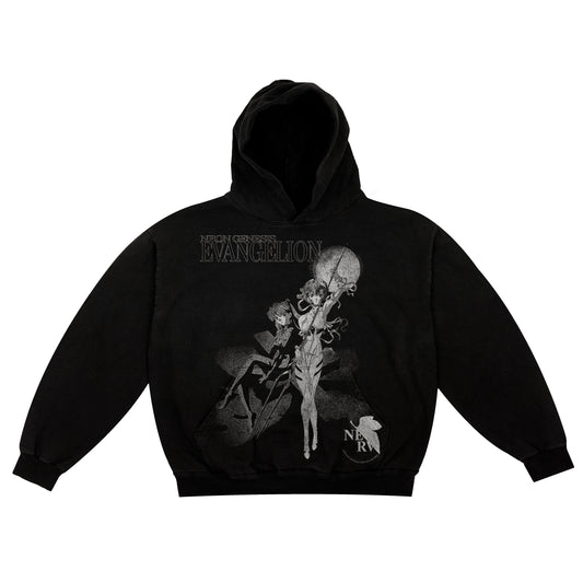 Neon Genesis Evangelion: Rei & Asuka Distressed - Hoodie *limited*