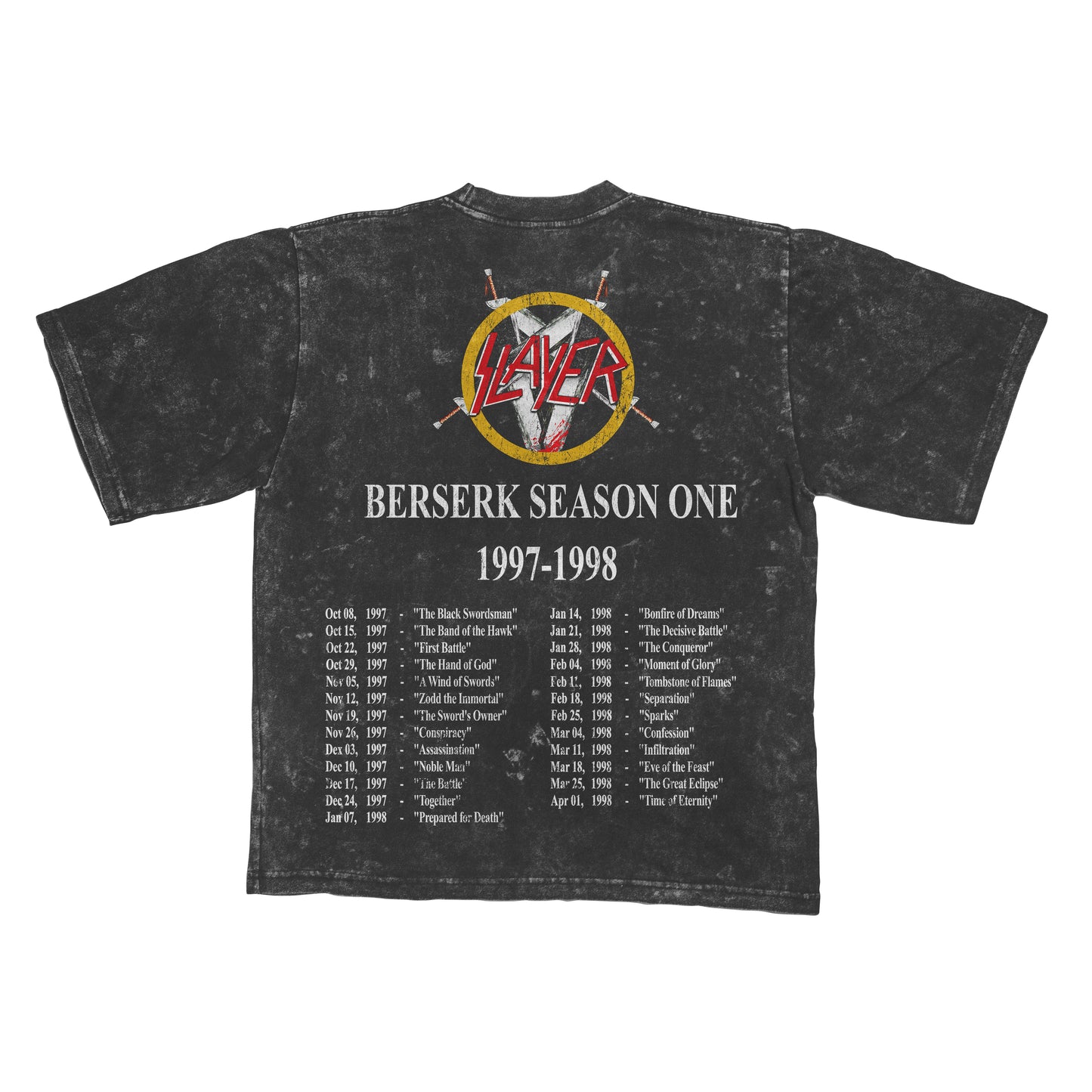 Berserk x Slayer "Seasons in the Abyss" - Mineral Wash *limited*