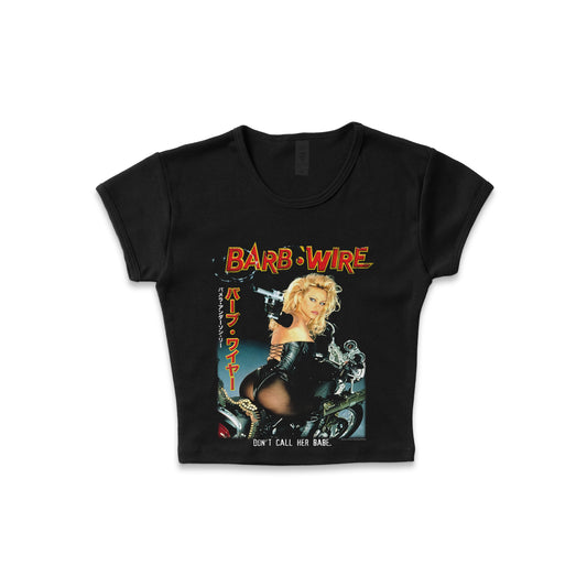 Barb Wire Redux - LAA Baby Rib Crop Top