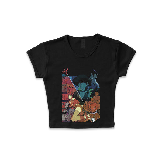 Cowboy Bebop Halloween - LAA Baby Rib Crop Top