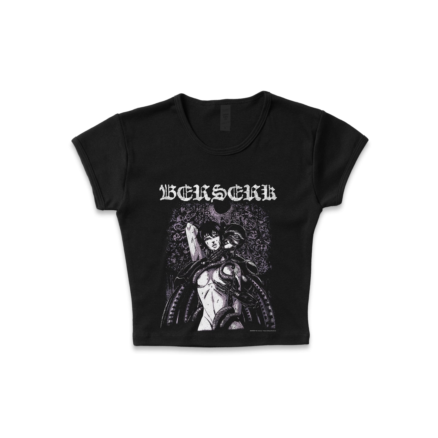 Berserk "The Violation" distressed - LAA Baby Rib Crop Top