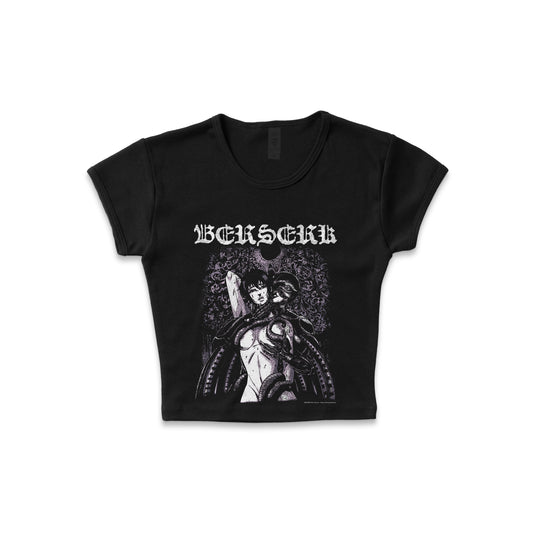 Berserk "The Violation" distressed - LAA Baby Rib Crop Top