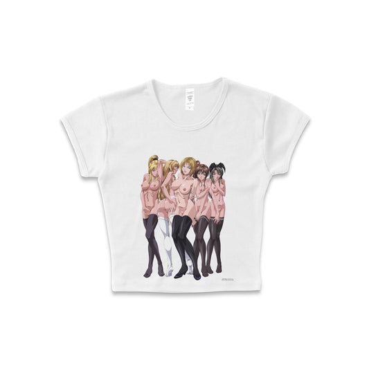 Bible Black NSFW - LAA Baby Rib Crop Top White *Limited*