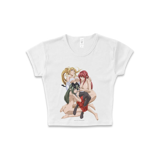 Bible Black Barely SFW - LAA Baby Rib Crop Top White *Limited*