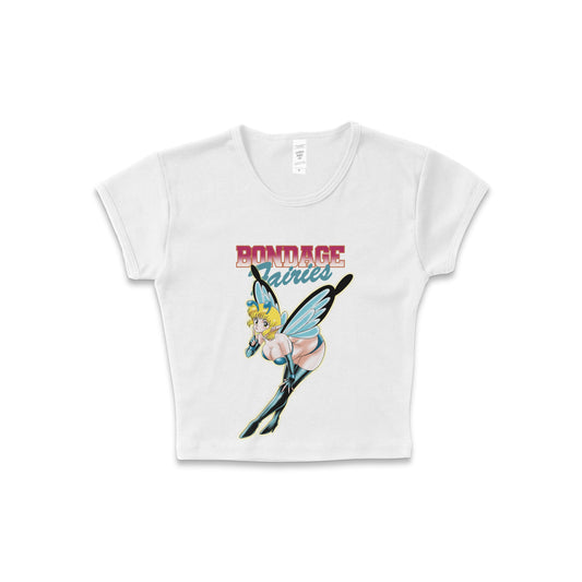 Bondage Fairies - LAA Baby Rib Crop Top White *limited*