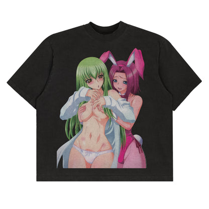 Code Geass C.C. & Kallen Easter Bunnies - Tee *limited*
