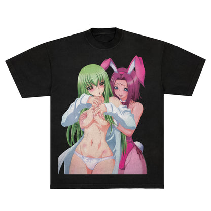 Code Geass C.C. & Kallen Easter Bunnies - Tee *limited*