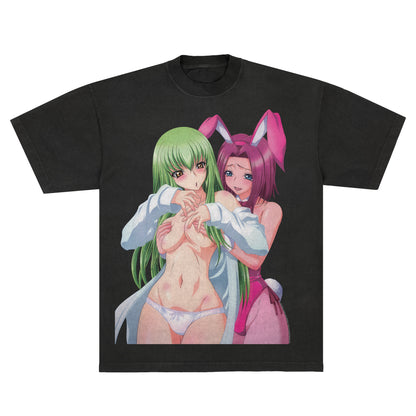 Code Geass C.C. & Kallen Easter Bunnies - Tee *limited*