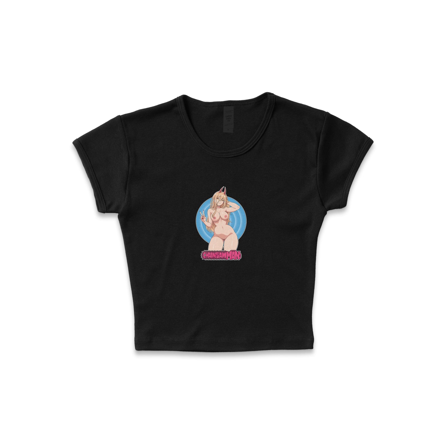 Chainsaw Man Power Bullseye NSFW - LAA Baby Rib Crop Top