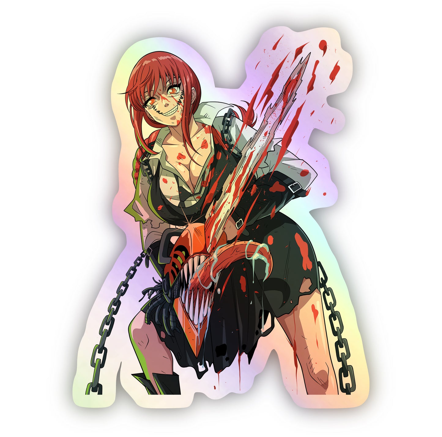 Chainsaw Man "The Tokyo Chainsaw Massacre" Holographic Sticker