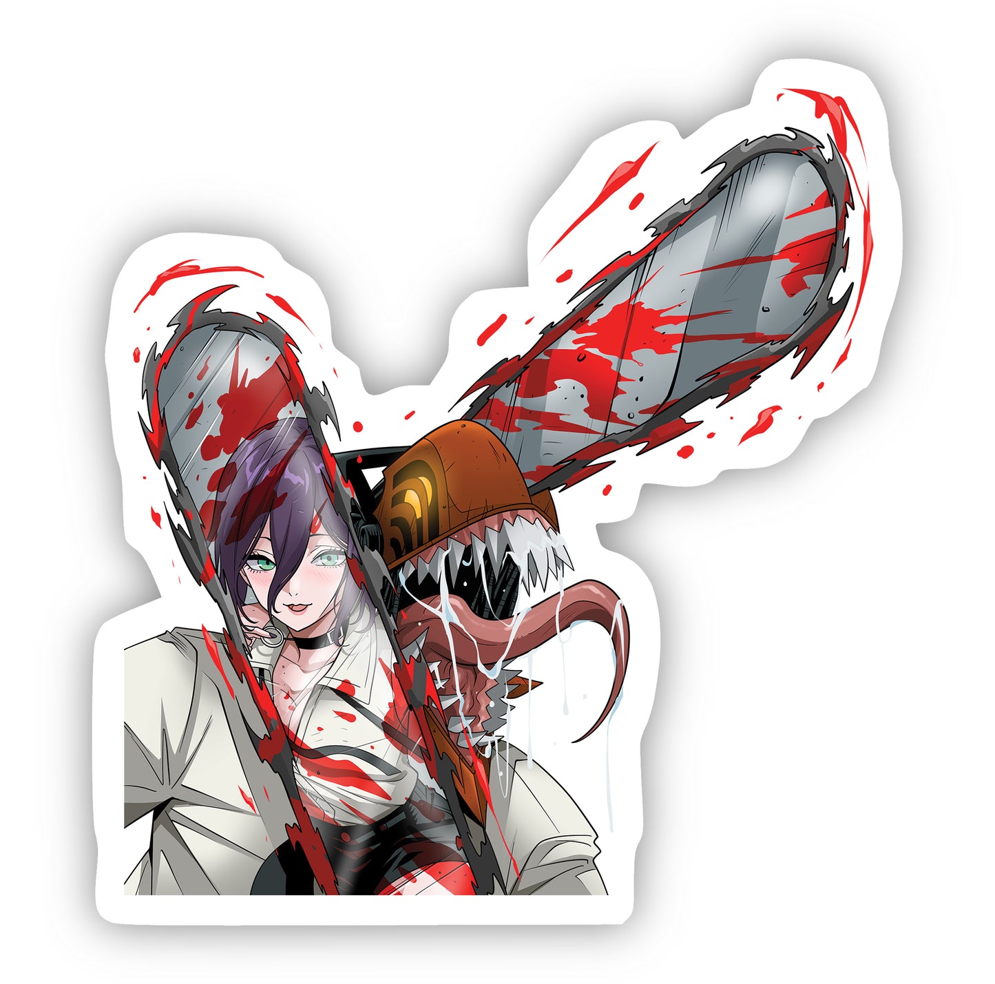 Chainsaw Man Reflections Sticker