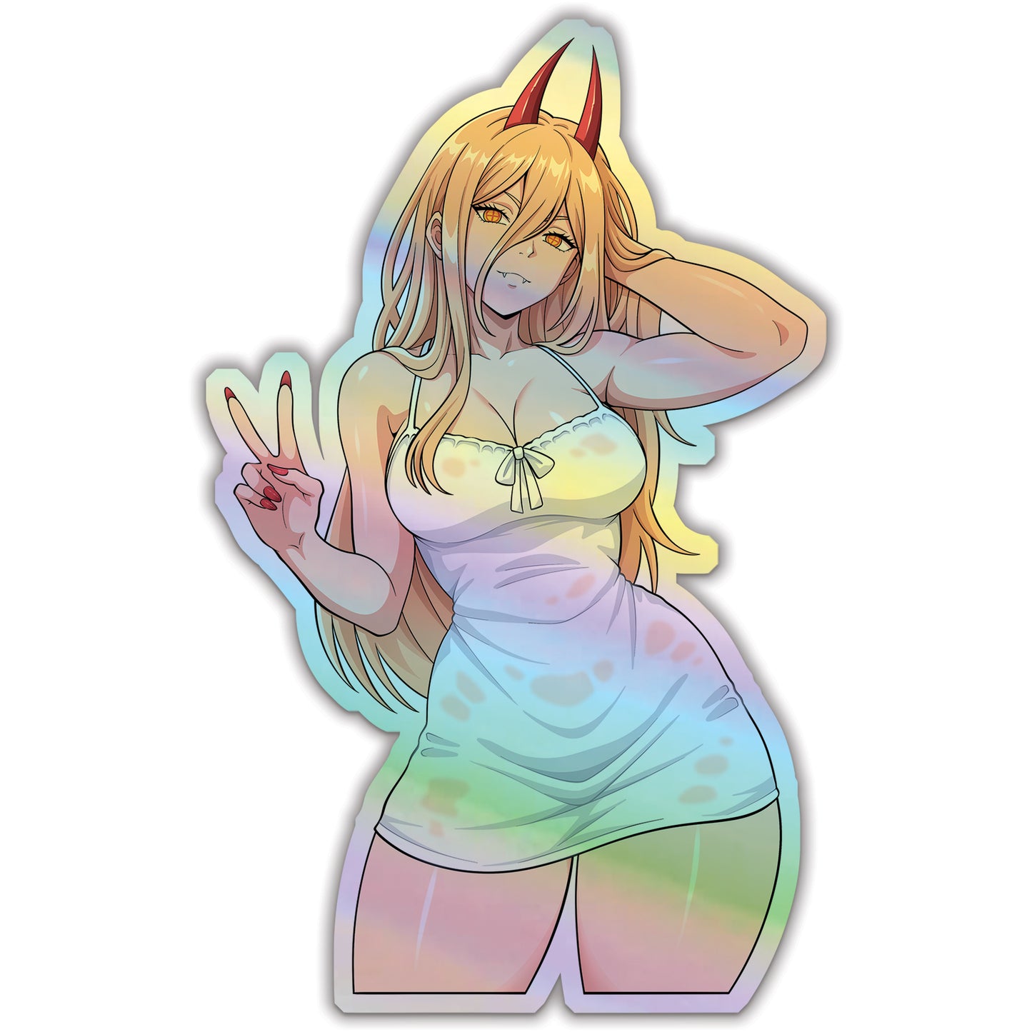 Chainsaw Man Power Holographic Sticker