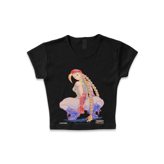 Cammy "Anaconda" Street Fighter 2 - LAA Baby Rib Crop Top