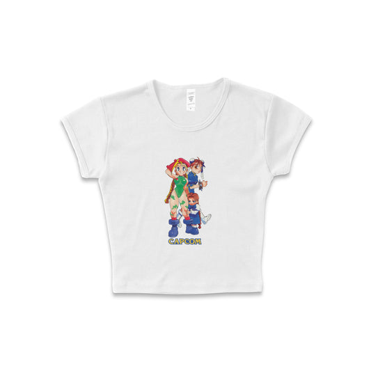 Capcom Girls Bishoujo Senshi Vol.1 - LAA Baby Rib Crop Top white *limited*
