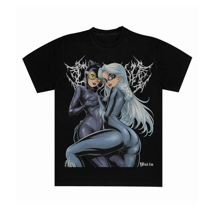 Catwoman & Black Cat "Catwomen" Metal - Tee