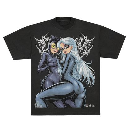 Catwoman & Black Cat "Catwomen" Metal - Tee