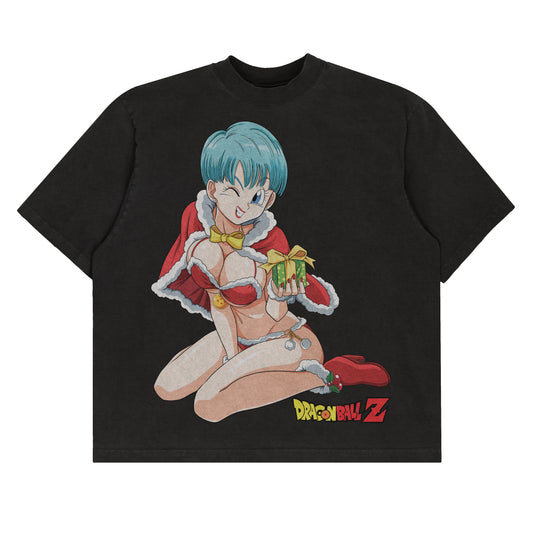 Dragon Ball Z "Here Cums Santa Bulma" - Tee