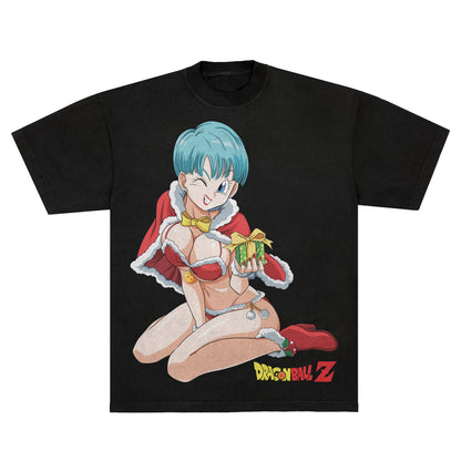 Dragon Ball Z "Here Cums Santa Bulma" - Tee