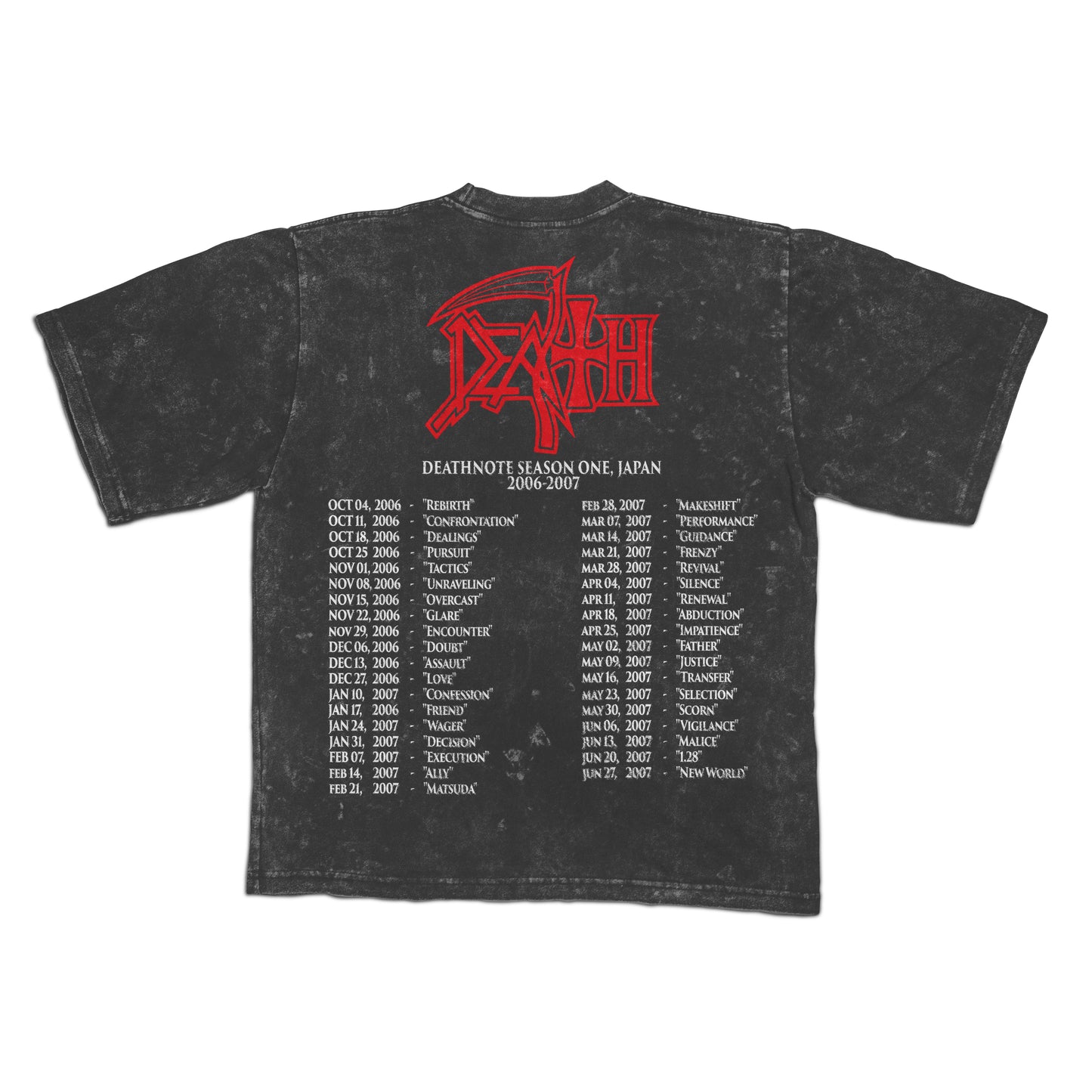Death x Death Note "adults only" F&B print - Mineral Wash *limited*