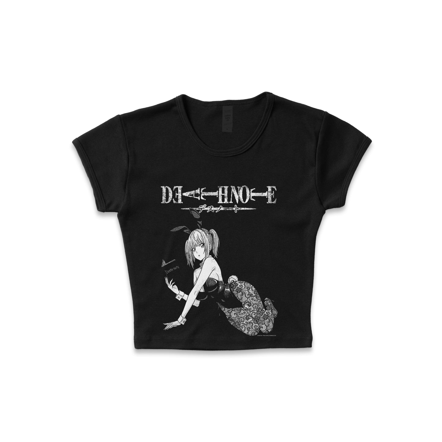 Death Note Bunny Misa Amane Distressed - LAA Baby Rib Crop Top *limited*