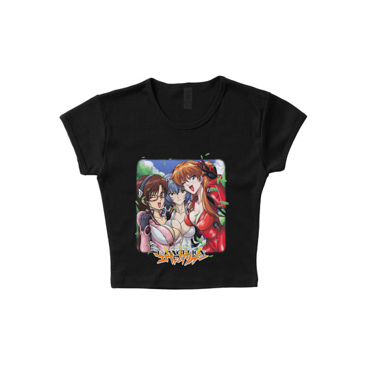 Neon Genesis Evangelion "Squish" - LAA Baby Rib Crop Top