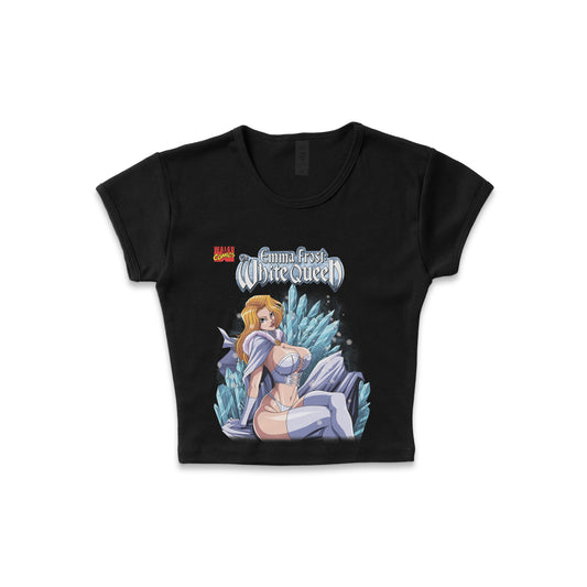 Emma Frost the White Queen - LAA Baby Rib Crop Top