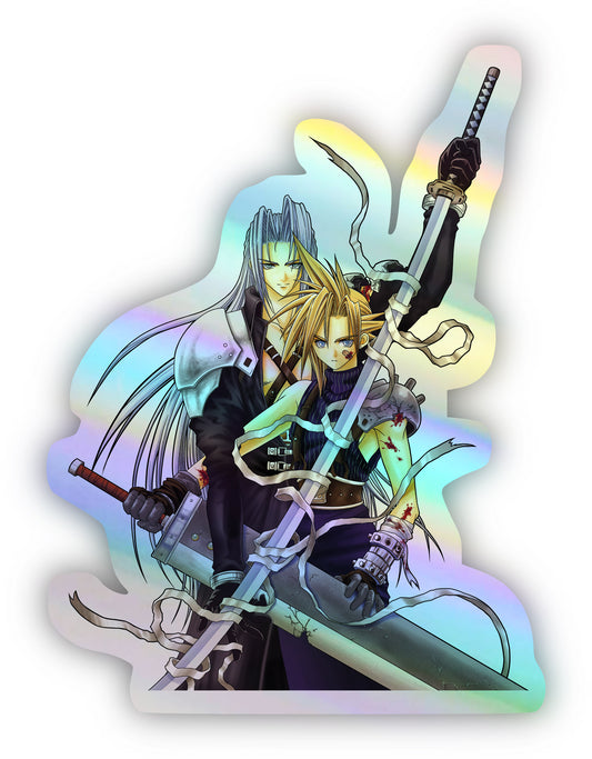 Final Fantasy VII "The Final Confrontation" Holographic Sticker